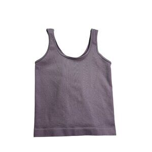 A New Day Womens Ribbed Tank Top Size L Purple
